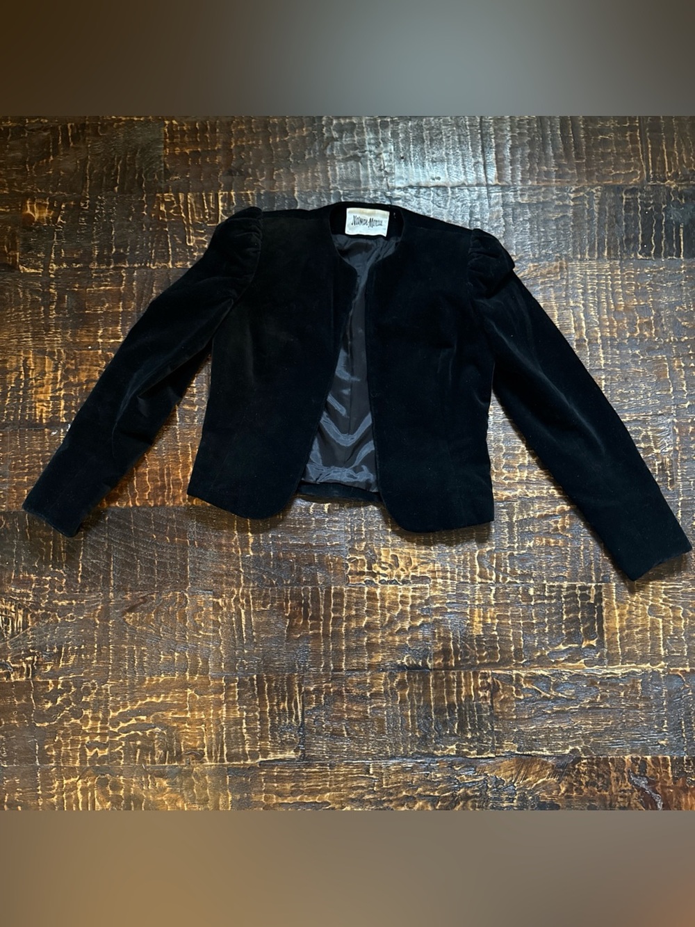 Velvet Bolero Regency Formal Evening Jacket Neiman Marcus Tailored Vintage 80s
